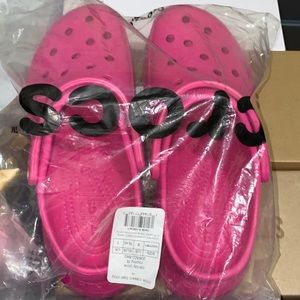 Candy Pink Crocs Womens Size 9